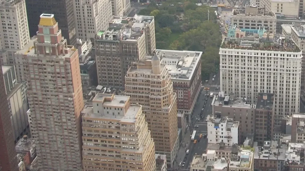 マンハッタン中心部の高層ビル群
